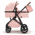 2 in 1 Baby Stroller, High Landscape Infant Stroller Pram Foldable Pushchair by wisesonle