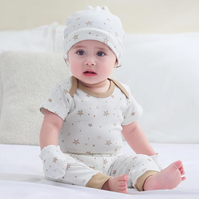 Baby Bodysuit and Pant Set 10-pcs Cotton Soft Newborn Boy Girl Clothes Outfits - Image 6
