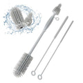 Baby Bottle Brush and Straw Cleaner Brush Set, Extra Long Double-Ended Soft by Leucite