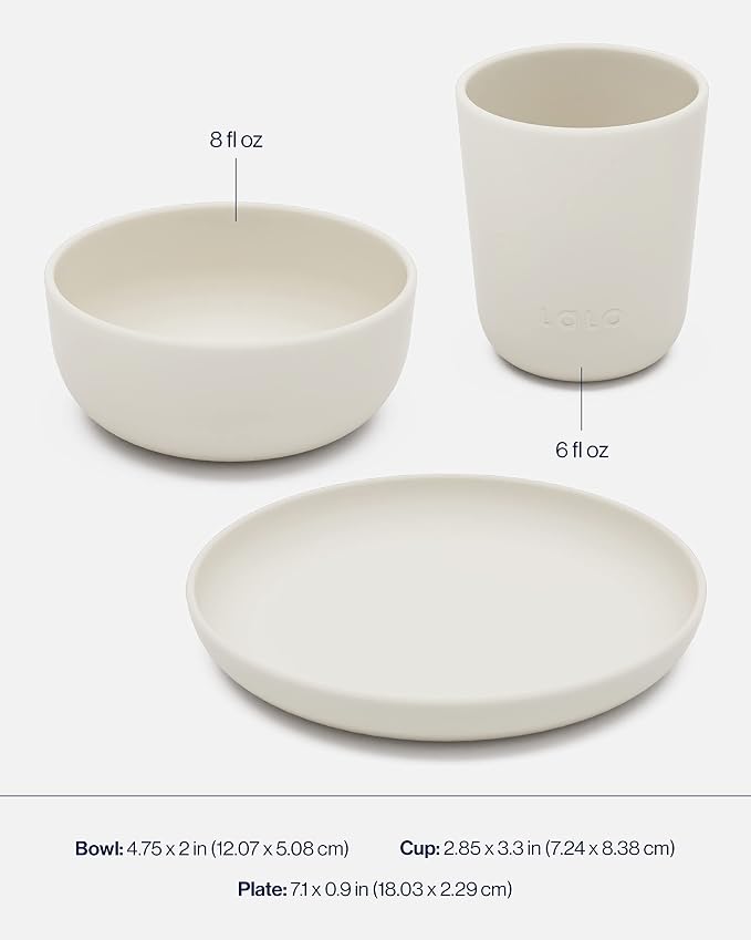 Lalo Big Bites Kids Dinnerware Starter Set - Image 4