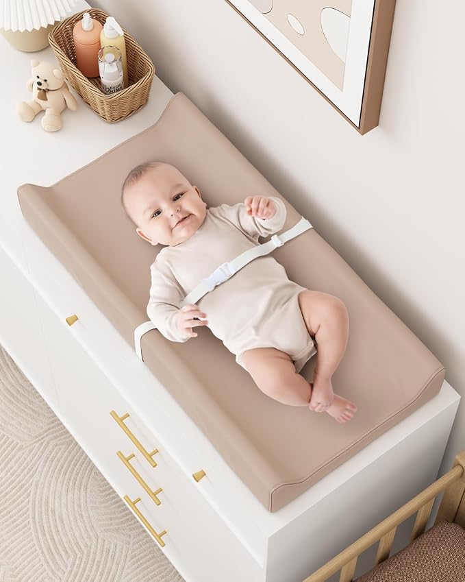 Wipeable Baby Changing Pad for Dresser and Table, Cozy Diaper Changing Pad - Image 4