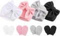 BQUBO Newborn Baby Hats Mittens Set Hospital Hat Beanie Infant Bow Hats Baby by DRESHOW