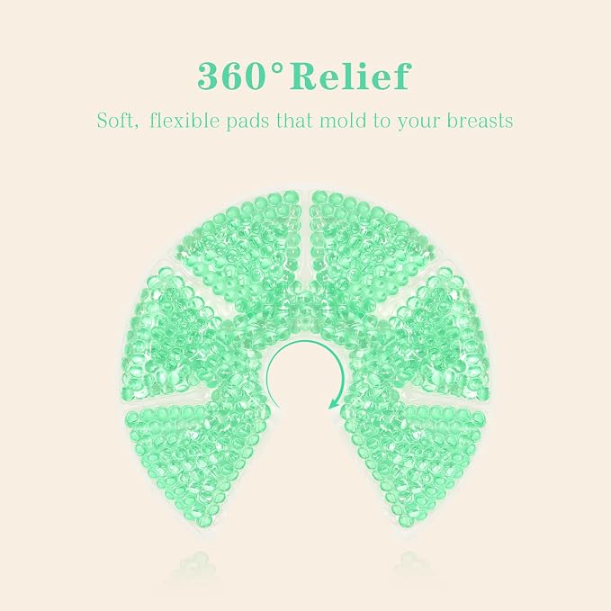 Hot/Cold Breast Gel Bead Ice Packs Breast Cooling/Heat Pads Relief - Image 9