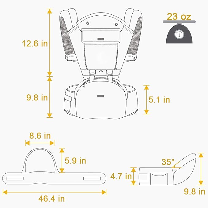FRUITEAM 6-in-1 Baby Carrier - Image 7