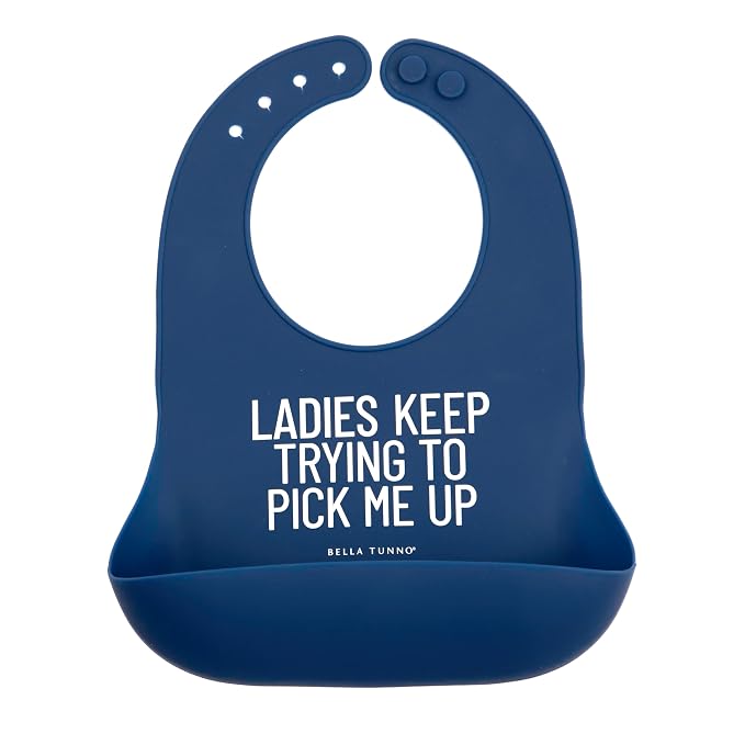 Bella Tunno Baby Bib for Eating, Waterproof Silicone Bib by BellaTunno