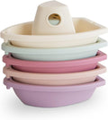 mushie Stackable Bath Boats Toy | Floating Bathtub Toys by mushie