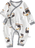 100% Organic Cotton Soft 0-6 Months Unisex Footless Newborn Baby Sleepers by Cherie+Kids
