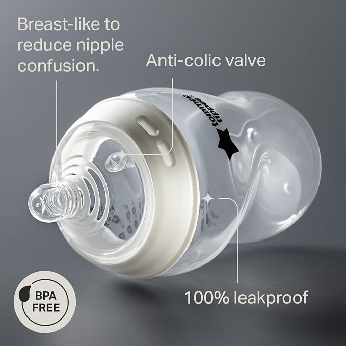 Tommee Tippee Natural Start Anti-Colic Baby Bottles - 9oz - Image 3