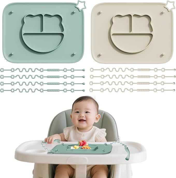 2 Pack Silicone Baby Placemats by Unknown