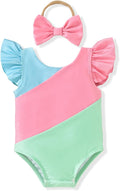 Toddler Girl Baby Ruffles Mermaid Fish Scale Swimsuit One Piece Swimwear by Hiha