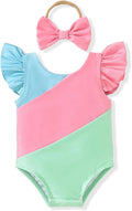 Toddler Girl Baby Ruffles Mermaid Fish Scale Swimsuit One Piece Swimwear by Hiha