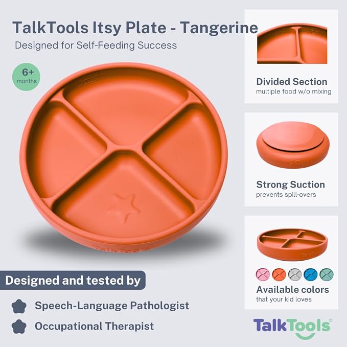 TalkTools Itsy Plate Must-Have Silicone Baby Plates - Image 3