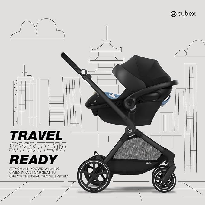 Cybex EOS 5-in-1 Travel System Stroller + Lightweight Aton G Infant Car Seat - Image 4