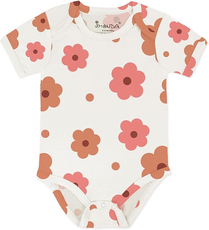 Jimonda Baby Bodysuits Rayon from Bamboo Short Sleeve Baby Boys Girls Rompers by JimondaBaby