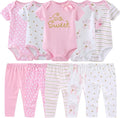 Baby Layette Set Baby Boys' 9-Piece Bodysuits Pants Set Toddler Girl Boy Unisex by Kiddiezoom