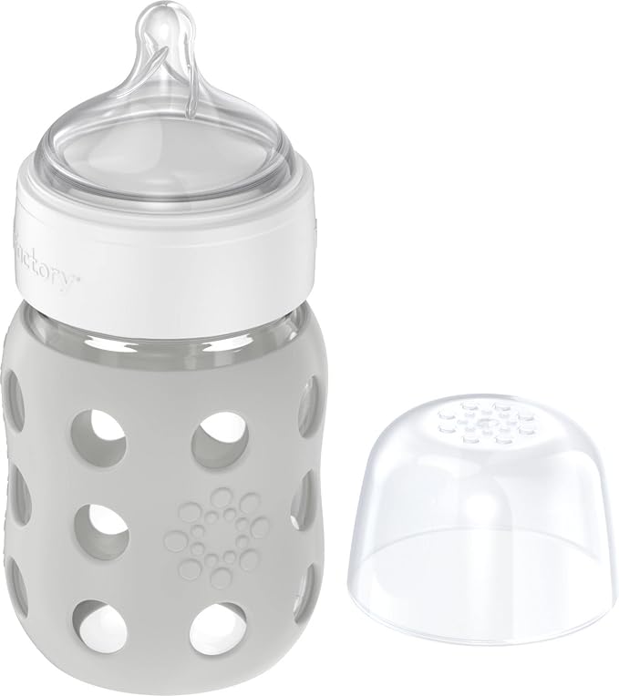 Lifefactory 8-Ounce Wide Neck Glass Baby Bottle - Image 3