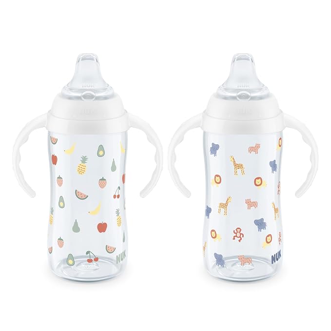NUK Learner Cup, 8+ Months, Fun Fruits and Animals, Amazon Exclusive Collection by NUK