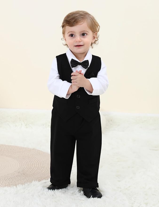 A&J DESIGN Baby Boy Suits Clothes Infant Toddler Formal Gentleman Outfits - Image 2