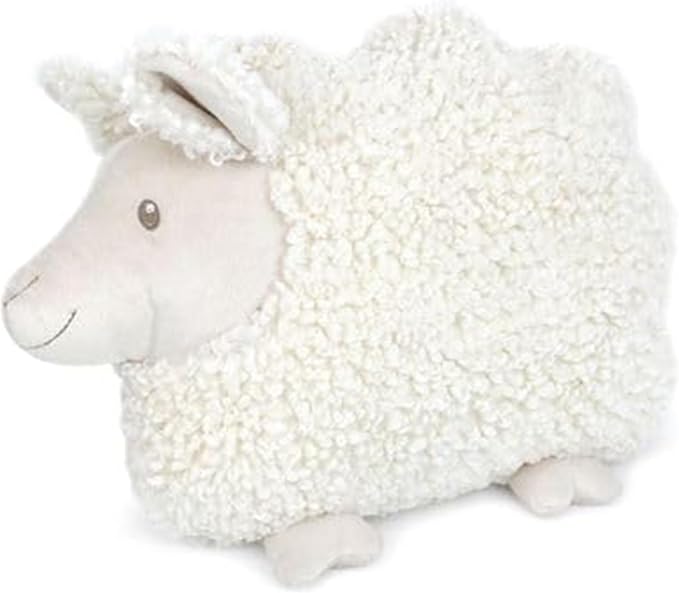 MON AMI Lamb Shaped Pillow – 13.5x12 Inch Plush Sheep Cushion | Soft Decorative by MonAmi