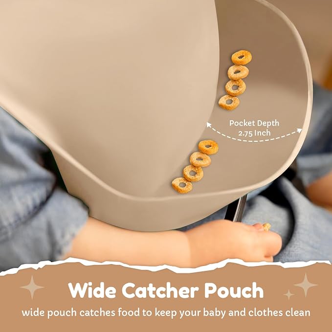 Silicone Bib 2-Pack: Safe, Food-Grade. Waterproof, Adjustable Neck Band - Image 6