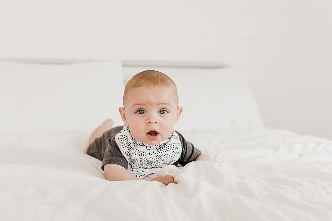 Copper Pearl 4 Pack Soft Cotton Baby Bibs - Image 9