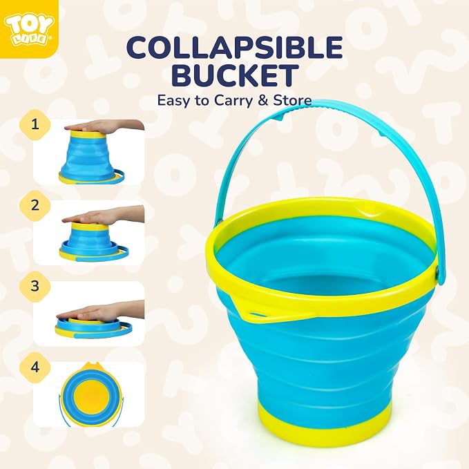 TOY Life 9 Pack Sand Buckets Toys Set - Image 6