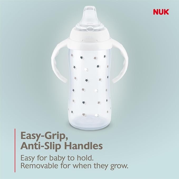 NUK Learner Cup, 10 Oz, Disney's Stitch – Soft Spout, Easy-Grip Handles - Image 4