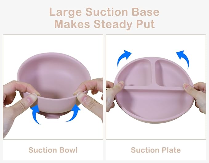 Silicone Baby Feeding Set | BPA-FREE |9 PCS Baby Led Weaning Supplies Self - Image 2