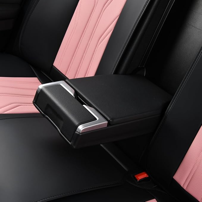 FLORICH Rear Seat Covers Leather Car Seat Covers Waterproof Back Seat Cover - Image 5