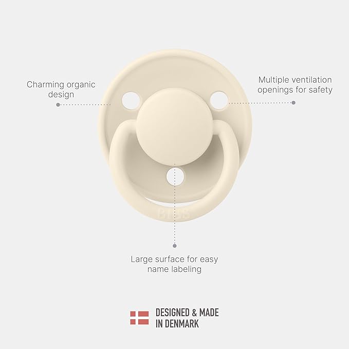 BIBS Pacifiers - De Lux Collection | BPA-Free Round Nipple | Silicone | Made in - Image 4