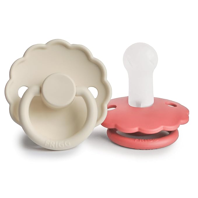 FRIGG Daisy Silicone 2-Pack Cream/Poppy by mushie