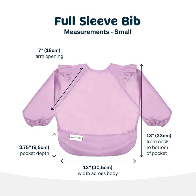 Tiny Twinkle Long Sleeve Bib for Babies & Toddlers – Waterproof Smock Bib for - Image 4