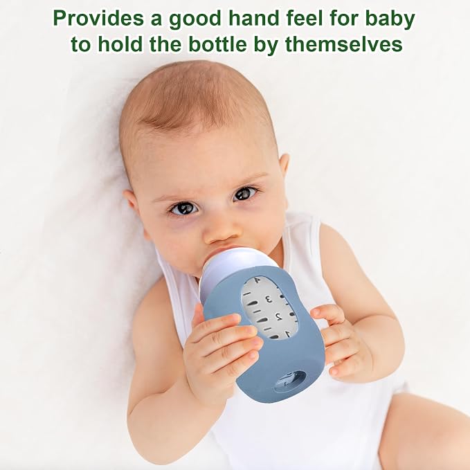 Juome Silicone Sleeves for Avent Natural Glass Baby Bottle - Image 6