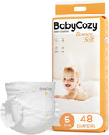 Baby Diapers Size 5, 0.8D Softer Touch Diapers and 10 Micron Velvet Soft Fiber by BabyCozy