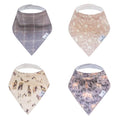 Copper Pearl 4 Pack Soft Cotton Baby Bibs by CopperPearl