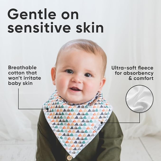 Copper Pearl 4 Pack Soft Cotton Baby Bibs - Image 4