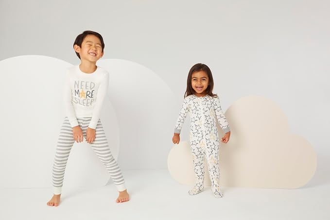 HUGGIES unisex-baby 3-pack Footed Coverall Pajamas - Image 5