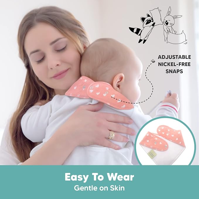 KeaBabies 8-Pack Organic Baby Bandana Bibs - Image 9