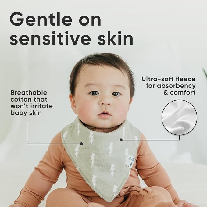 Copper Pearl 4 Pack Soft Cotton Baby Bibs - Image 5