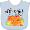 inktastic I'm One- Pumpkin Birthday Autumn Baby Bib by Inktastic