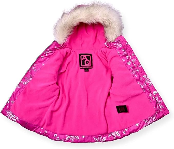 Arctic Quest Little Girls Bib Snow Pants and Ski Jacket Water-Resistant Snowsuit - Image 3