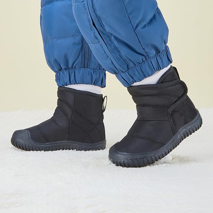 BMCiTYBM Toddler Baby Snow Boots Winter Shoes Boys Girls Cold Weather Baby Faux - Image 2