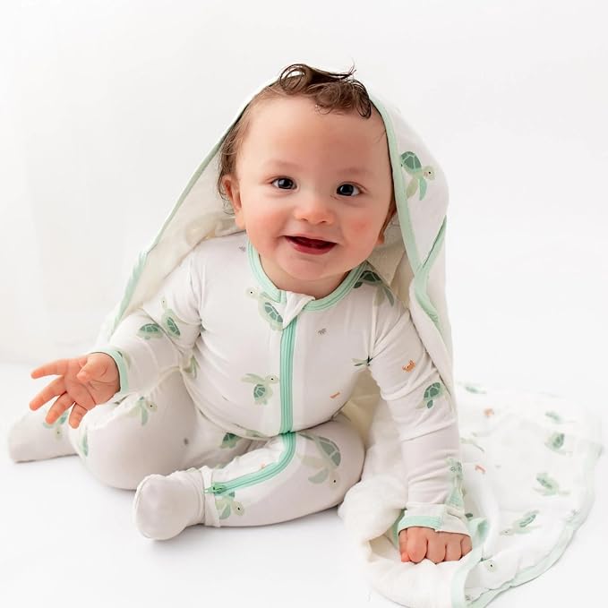 Bamboo Little Soft Baby Footie Pajamas, Baby Clothes, Newborn Sleepers - Image 7