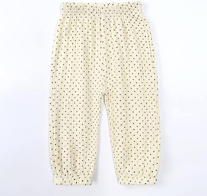 MYGBCPJS Baby Boys Girls Cotton Linen Trousers Kids Casual Ankle Pants Loose - Image 3