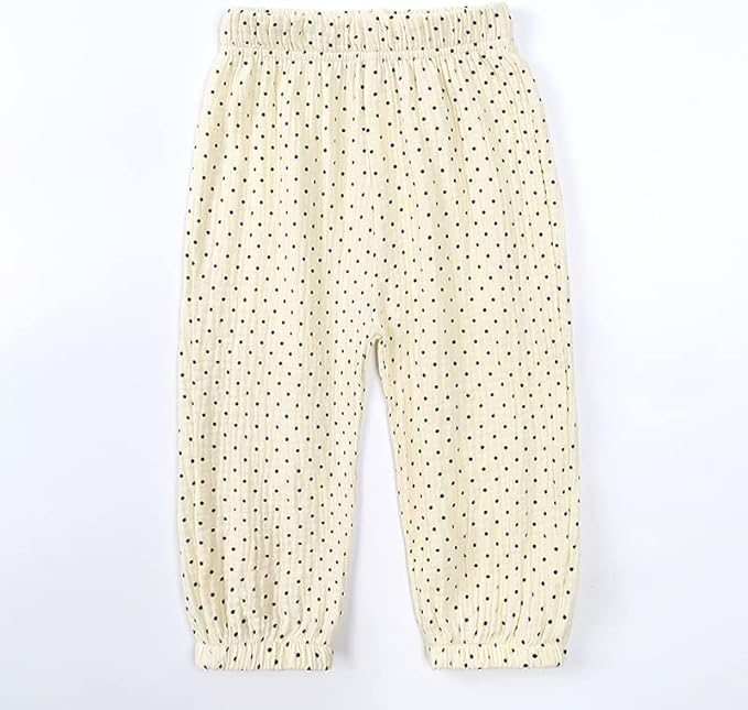 MYGBCPJS Baby Boys Girls Cotton Linen Trousers Kids Casual Ankle Pants Loose - Image 3