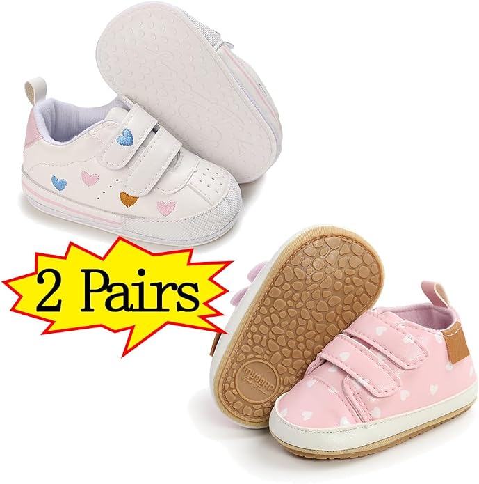 Clowora Baby Boys Girls Shoes Non-Slip Rubber Sole Sneakers Infant First - Image 5