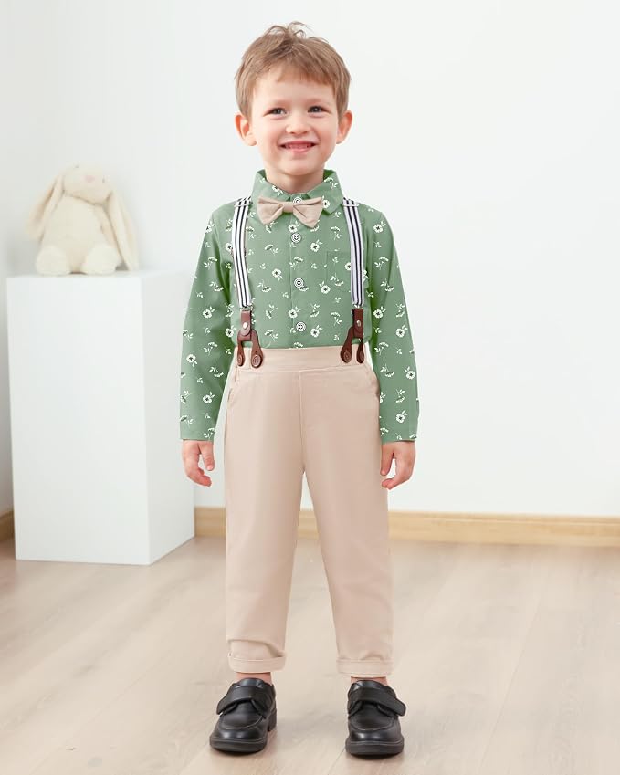nilikastta Boy Suit Toddler Boy Outfit Boy Dress Shirt - Image 2