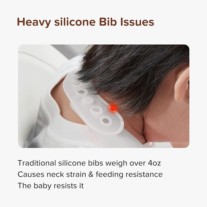 thyseed Ultra Thin & Light Waterproof Silicone Bibs - Image 2
