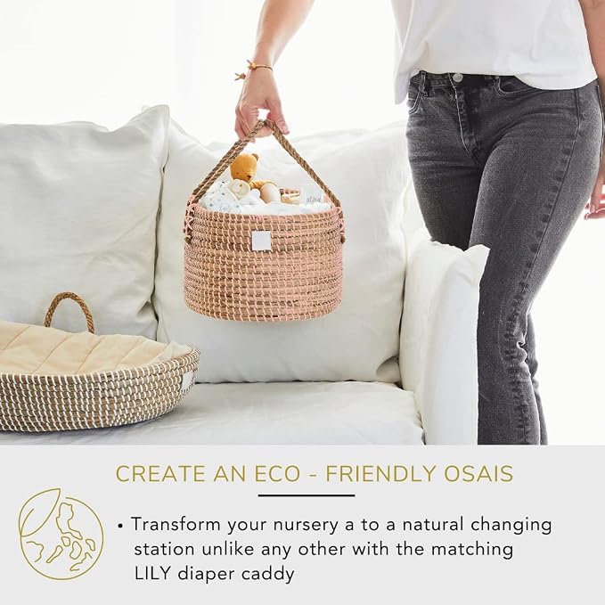 BEBE BASK Premium Pink Baby Diaper Caddy Organizer -Handmade - Image 8