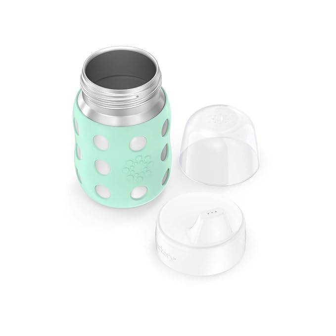 Lifefactory 8-Ounce Stainless-Steel Vacuum-Insulated Wide-Neck Baby Bottle - Image 4